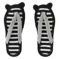 トモ・コーポレーション スリッパ コットンサンダル アニマル 耳付き ハンドメイド パンダ 423380 1個（直送品）