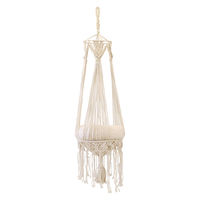 トモ・コーポレーション ハンモック マクラメ編み キャットハンギングベッド ドレープ 猫 424336 1個（直送品）