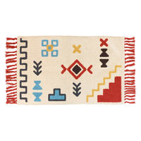トモ・コーポレーション 玄関マット 45×75cm 室内 ボーホータッチ ボヘミアン 428128 1個（直送品）
