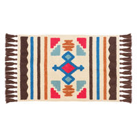 トモ・コーポレーション 玄関マット 45×75cm 室内 ボーホータッチ メキシカン 428129 1個（直送品）