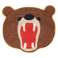 トモ・コーポレーション 玄関マット 45×51cm 室内 動物 クマ 432345 1個（直送品）