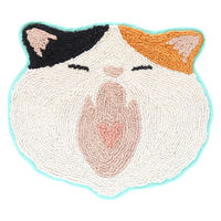トモ・コーポレーション 玄関マット 45×51cm 室内 動物 ミケネコ 432346 1個（直送品）