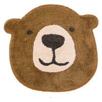 トモ・コーポレーション 玄関マット 45×40cm 室内 フェイスマット クマ 432593 1個（直送品）
