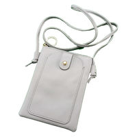 ウィキャン スマホショルダー スマホポシェット チャック ポケット グレー 457250 1個（直送品）