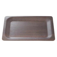 国際化工 トレー 30cm 長角 NOSトレー ラミネウェア ウォールナット 475241 1個（直送品）