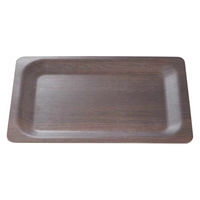 国際化工 トレー 35cm 長角 NOSトレー ラミネウェア ウォールナット 475244 1個（直送品）