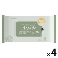 ウェットシート 超厚手ウェットシート 除菌ノンアルコールタイプ 本体 1セット（40枚入×4パック） ETPI