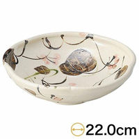金正陶器 志野山帰来花形盛鉢 17-30-9-207 1個（直送品）