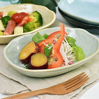 金正陶器 ヒワなまこくも型楕円鉢 28-052-018-ka 1セット(6個)（直送品）