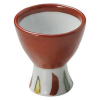 金正陶器 朱巻色絵高台盃 28-075-168-ka 1セット(3個)（直送品）