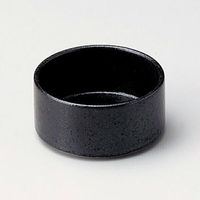 金正陶器 黒結晶丸7.5cm スタック鉢 28-080-128-ka 1セット(10個)（直送品）