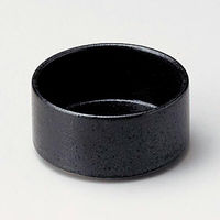 金正陶器 黒結晶丸8cm スタック鉢 28-080-118-ka 1セット(10個)（直送品）