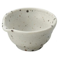 金正陶器 白斑点 片口盃 28-088-038-wa106 1セット(10個)（直送品）