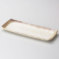金正陶器 砂うのふ渕茶 長角皿 28-132-318-ka 1セット(6個)（直送品）