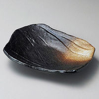金正陶器 黒備前 荒瀬前菜皿 28-145-148-ka 1セット(3個)（直送品）