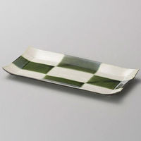 金正陶器 織部市松コヨリ中皿 28-146-178-ka 1セット(6個)（直送品）