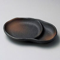 金正陶器 黒伊賀仕切皿 28-152-248-ka 1セット(6個)（直送品）