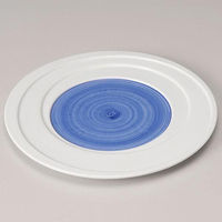 金正陶器 乱線 呉須 9.0皿 28-181-018-mi 1個（直送品）