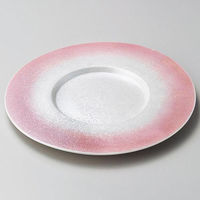 金正陶器 ピンクラスター27cm丸皿 28-181-028-mi 1個（直送品）
