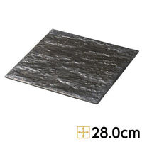 金正陶器 金結晶 岩肌 正角皿 28-185-138-ka 1個（直送品）