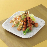 金正陶器 白斑点 パレット 19cm正角皿 28-186-188-wa106 1セット(3個)（直送品）