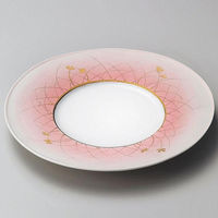 金正陶器 金彩草花彫入80皿 28-206-038-mi 1個（直送品）