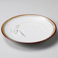 金正陶器 白天目麦 丸8.0皿 28-207-018-ka 1個（直送品）