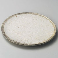 金正陶器 白唐津8.0寸皿 28-207-098-ne 1セット(3個)（直送品）