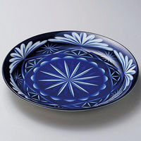 金正陶器 キリコ絵26cm皿 28-207-228-to 1セット(6個)（直送品）