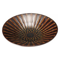 金正陶器 竹林アメ25cm浅鉢 28-208-108-a 1セット(3個)（直送品）