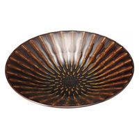 金正陶器 竹林アメ20cm皿 28-208-118-a 1セット(6個)（直送品）