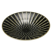 金正陶器 竹林織部25cm浅鉢 28-208-128-a 1セット(3個)（直送品）