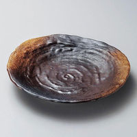 金正陶器 伊賀風 厚口7.5皿 28-209-238-i 1セット(3個)（直送品）