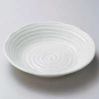 金正陶器 吉祥粉引8.0深皿 28-210-138-ta 1セット(6個)（直送品）