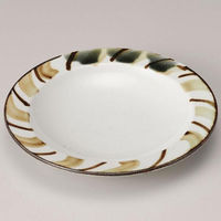 金正陶器 モダン十草8.0リム皿 28-211-068-o 1セット(3個)（直送品）