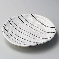 金正陶器 白一珍厚口三つ足19.5cm皿 28-211-118-i 1セット(6個)（直送品）