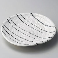 金正陶器 白一珍厚口三つ足22cm皿 28-211-108-i 1セット(3個)（直送品）