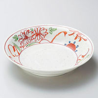 金正陶器 粉引釉古代赤絵7.0深皿 28-212-168-ya 1セット(6個)（直送品）