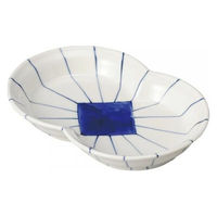 金正陶器 紺筋輪つなぎ皿 28-214-048-o 1個（直送品）