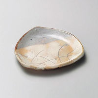 金正陶器 粉引刷毛目三角皿 28-215-108-mi 1セット(3個)（直送品）