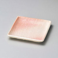 金正陶器 さくら志野角小皿 28-217-188-yo 1セット(10個)（直送品）