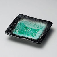 金正陶器 エメラルドグリーン華前菜皿 28-216-088-ta 1セット(3個)（直送品）