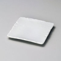 金正陶器 弥生千筋白正角皿 28-217-118-i 1セット(6個)（直送品）