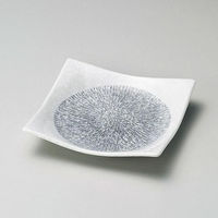 金正陶器 しぼり薄墨十草正角4.5皿 28-217-148-ho 1セット(10個)（直送品）