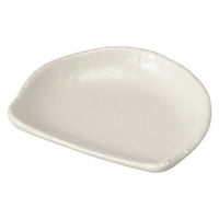 金正陶器 粉引半月銘々皿 28-221-088-ya 1セット(6個)（直送品）