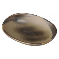 金正陶器 銅彩 楕円取皿 28-221-158-ro 1セット(6個)（直送品）