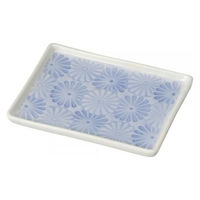 金正陶器 菊紋 長角銘々皿 28-221-228-ro 1セット(10個)（直送品）