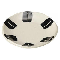 金正陶器 ランダム十草 5.0取り皿 黒 28-221-108-ne 1セット(6個)（直送品）