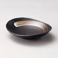 金正陶器 白刷毛天目楕円取り鉢小 28-222-128-i 1セット(6個)（直送品）