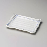 金正陶器 しずか渕波長角銘々皿 28-223-198-ro 1セット(6個)（直送品）